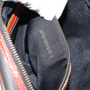 FENDI Pecan Canvas Shoulder Bag PVC Black Brown gold Auth 151064-12