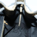 FENDI Pecan Canvas Backpack PVC Brown Black gold Auth 151065-21