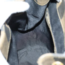 FENDI Pecan Canvas Backpack PVC Brown Black gold Auth 151065-22