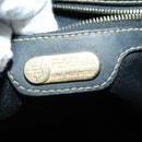 FENDI Pecan Canvas Backpack PVC Brown Black gold Auth 151065-23