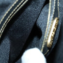 FENDI Pecan Canvas Backpack PVC Brown Black gold Auth 151065-25