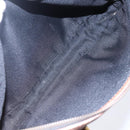 FENDI Pecan Canvas Hand Bag PVC Black Brown gold Auth 151066-11