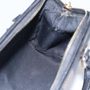 FENDI Pecan Canvas mini Boston Bag PVC Brown Gold black Auth 151067-18