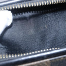 FENDI Pecan Canvas mini Boston Bag PVC Brown Gold black Auth 151067-21