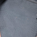 FENDI Pecan Canvas Boston Bag PVC Black Brown gold Auth 151069-11