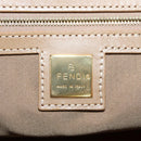 FENDI Zucchino Canvas Boston Bag PVC 2way Orange Gold Auth 151071-21