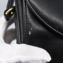 GIVENCHY Hand Bag Leather Black Gold Auth 151079-10