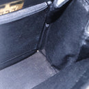 GIVENCHY Hand Bag Leather Black Gold Auth 151079-19