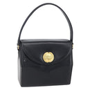 GIVENCHY Handtas Leer Zwart Goud Authentiek 151079-1