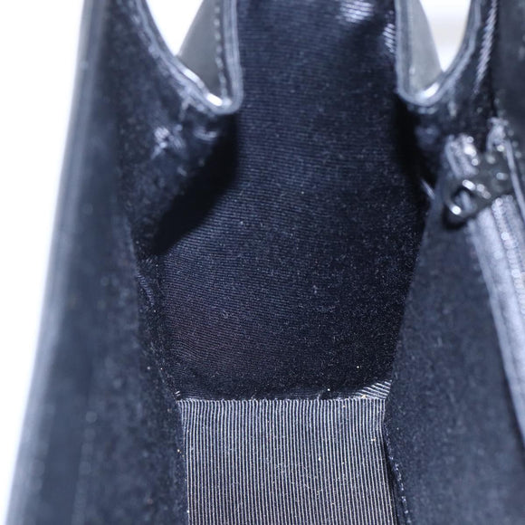 GIVENCHY Handtas Leer Zwart Goud Authentiek 151079
