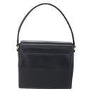 GIVENCHY Hand Bag Leather Black Gold Auth 151079-2