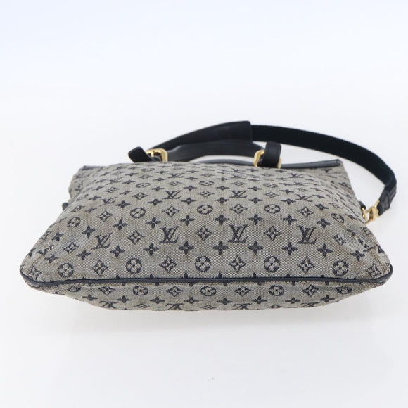 LOUIS VUITTON Monogram Mini Françoise Tote Bag 2way Blue M92208 LV Auth 151081