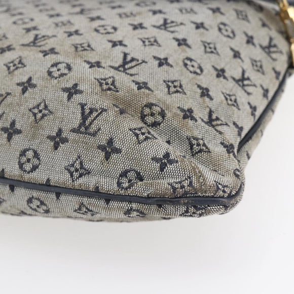 LOUIS VUITTON Monogram Mini Françoise Tote Bag 2way Blue M92208 LV Auth 151081