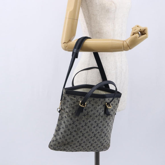 LOUIS VUITTON Monogram Mini Françoise Tote Bag 2way Blue M92208 LV Auth 151081