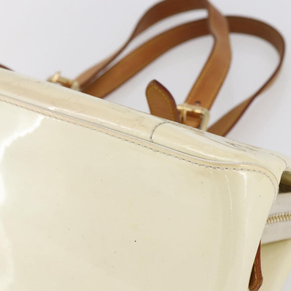 LOUIS VUITTON Monogram Vernis Rosewood Avenue Hand Bag Perle M93508 Auth 151084