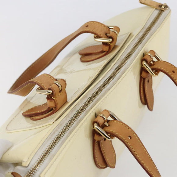 LOUIS VUITTON Monogram Vernis Rosewood Avenue Hand Bag Perle M93508 Auth 151084