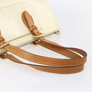 LOUIS VUITTON Monogram Vernis Rosewood Avenue Hand Bag Perle M93508 Auth 151084-7