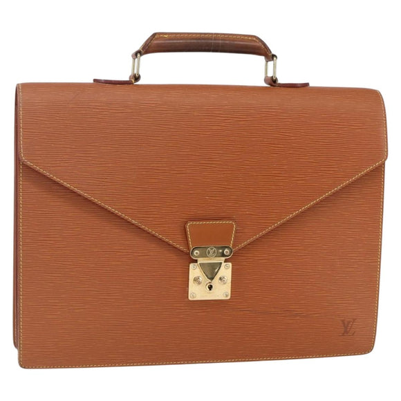 LOUIS VUITTON Epi Serviette Conseiller Zipangu Gold M54428 LV Auth 151087