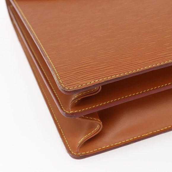 LOUIS VUITTON Epi Serviette Conseiller Zipangu Gold M54428 LV Auth 151087