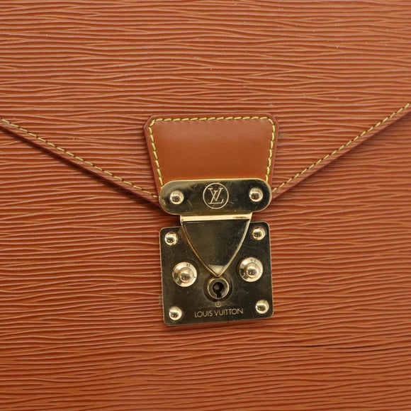 LOUIS VUITTON Epi Serviette Conseiller Zipangu Gold M54428 LV Auth 151087