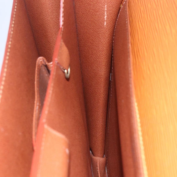 LOUIS VUITTON Epi Serviette Conseiller Zipangu Gold M54428 LV Auth 151087