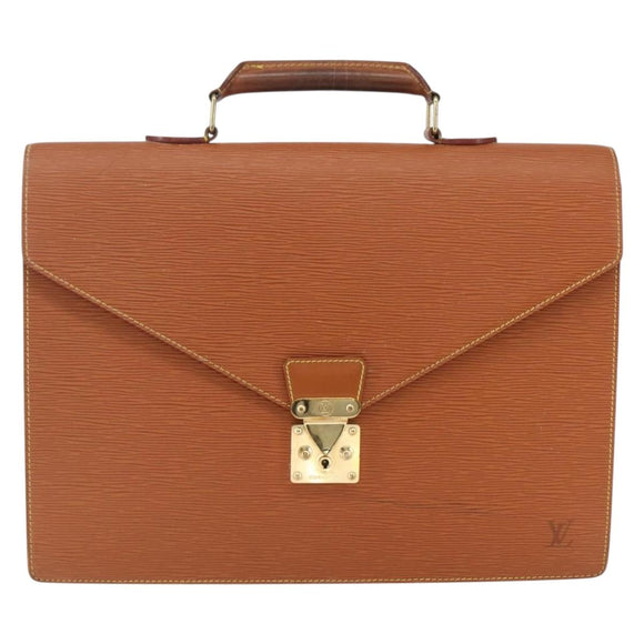 LOUIS VUITTON Epi Serviette Conseiller Zipangu Gold M54428 LV Auth 151087