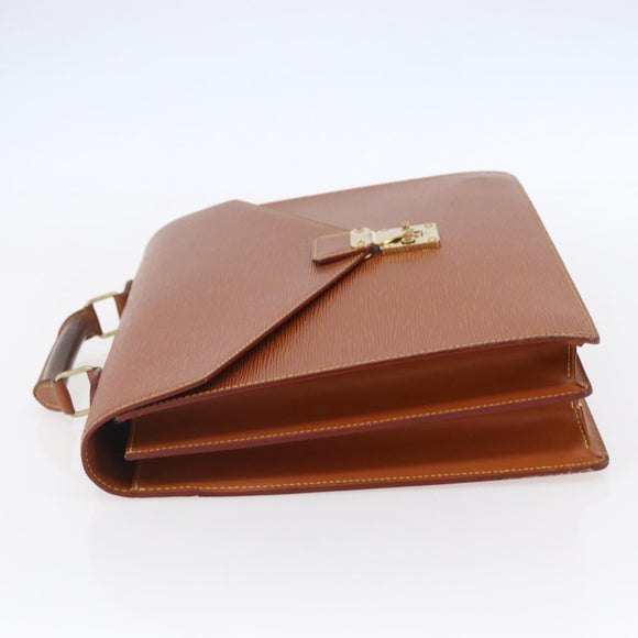 LOUIS VUITTON Epi Serviette Conseiller Zipangu Gold M54428 LV Auth 151087