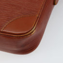 LOUIS VUITTON Epi Danube Shoulder Bag Brown M51694 LV Auth 151088-16