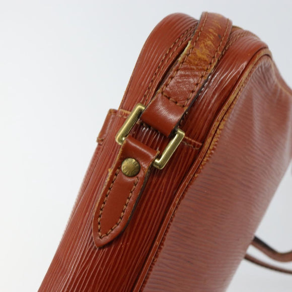 LOUIS VUITTON Epi Danube Shoulder Bag Brown M51694 LV Auth 151088