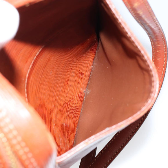 LOUIS VUITTON Epi Danube Shoulder Bag Brown M51694 LV Auth 151088