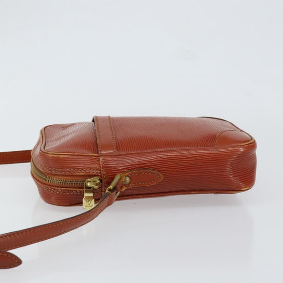 LOUIS VUITTON Epi Danube Shoulder Bag Brown M51694 LV Auth 151088