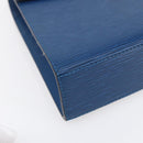 LOUIS VUITTON Epi Malesherbes Hand Bag Blue M52375 LV Auth 151090-15