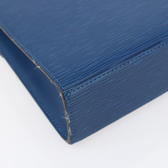 LOUIS VUITTON Epi Malesherbes Hand Bag Blue M52375 LV Auth 151090