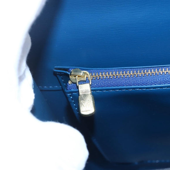 LOUIS VUITTON Epi Malesherbes Hand Bag Blue M52375 LV Auth 151090