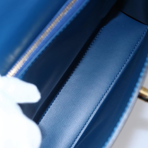 LOUIS VUITTON Epi Malesherbes Hand Bag Blue M52375 LV Auth 151090