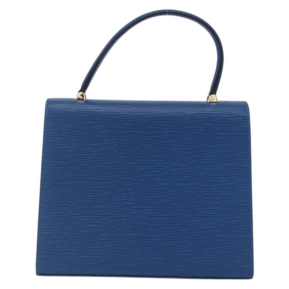 LOUIS VUITTON Epi Malesherbes Hand Bag Blue M52375 LV Auth 151090