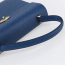 LOUIS VUITTON Epi Malesherbes Hand Bag Blue M52375 LV Auth 151090-7