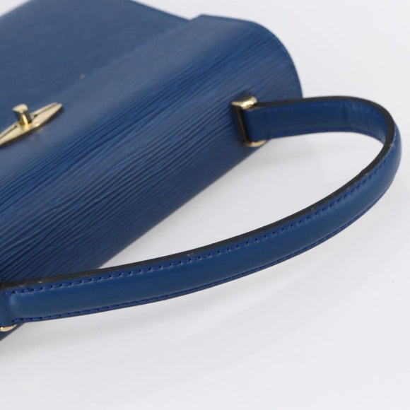 LOUIS VUITTON Epi Malesherbes Hand Bag Blue M52375 LV Auth 151090
