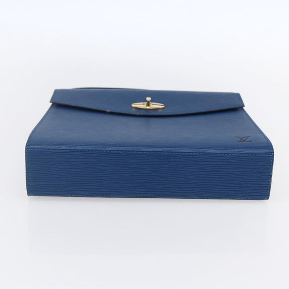 LOUIS VUITTON Epi Malesherbes Hand Bag Blue M52375 LV Auth 151090