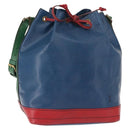 LOUIS VUITTON Epi Tricolor Noe Shoulder Bag Blue Red Green M44082 LV Auth 151096-1
