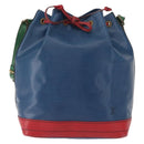 LOUIS VUITTON Epi Tricolor Noe Shoulder Bag Blue Red Green M44082 LV Auth 151096-13