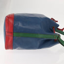 LOUIS VUITTON Epi Tricolor Noe Shoulder Bag Blue Red Green M44082 LV Auth 151096-3