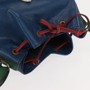 LOUIS VUITTON Epi Tricolor Noe Shoulder Bag Blue Red Green M44082 LV Auth 151096-7