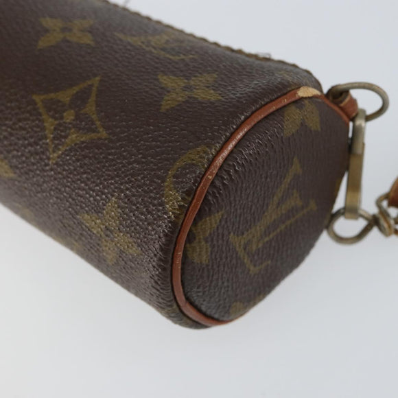 LOUIS VUITTON Monogram Papillon Pouch LV Auth 151116
