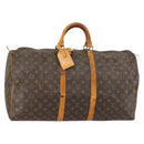 LOUIS VUITTON Monogram Keepall 55 Boston Bag M41424 LV Auth 151137-1