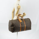 LOUIS VUITTON Monogram Keepall 55 Boston Bag M41424 LV Auth 151137-22