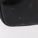 CHANEL COCO Mark Vanity Cosmetic Pouch Patent leather Black Gold CC Auth 151138-10