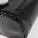 CHANEL COCO Mark Vanity Cosmetic Pouch Patent leather Black Gold CC Auth 151138-14