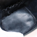 CHANEL COCO Mark Vanity Cosmetic Pouch Patent leather Black Gold CC Auth 151138-18