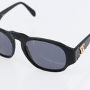 CHANEL COCO Mark Sunglasses plastic Black 01452 94305 CC Auth 151143-7